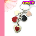 En forme de coeur Hot Sale Custom Metal Keychain Factory Wholesale